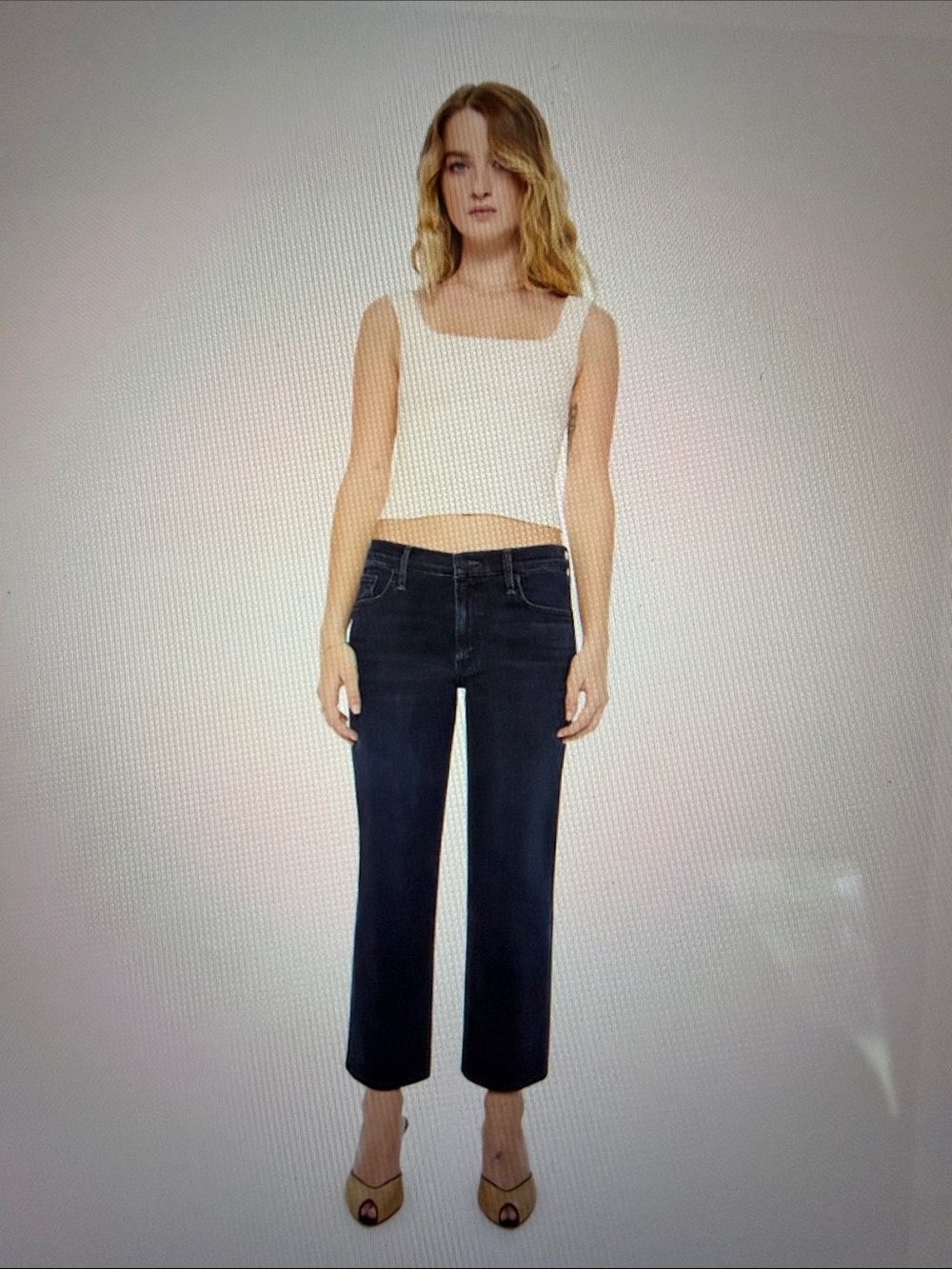 Mother Lil’ Mid Rise Zip Rambler Jeans in Night Jeans in Venice size 32